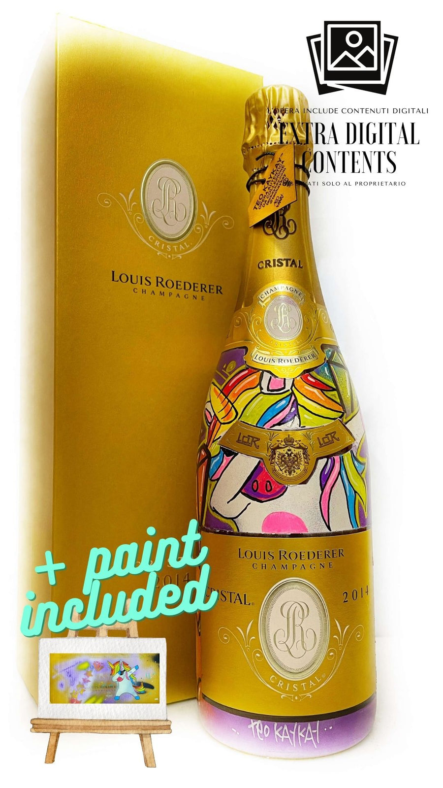 Louis Roederer Cristal 2014 Street Unicorn + Paint and Exclusive Contents