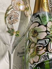 Belle Epoque Champagne Cofanetto Regalo 2012 con Bicchieri White Snow
