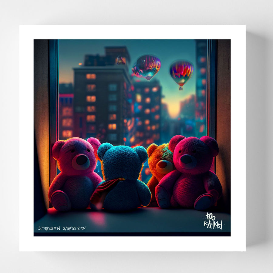 Fine Print "Teddy Bears" A.I. Based
