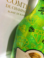 TEO KAYKAY - TAITTINGER COMTES DE CHAMPAGNE 2007 WIZARD COLOR FLUO GREEN TO DARK GREEN